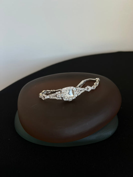 Platinum and Diamond Antique Watch