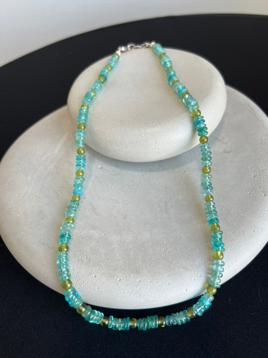 Apatite and Peridot Necklace