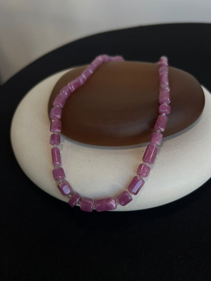Ruby and Labradorite Necklace
