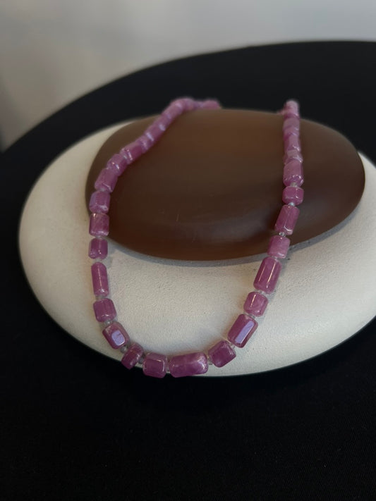 Ruby and Labradorite Necklace