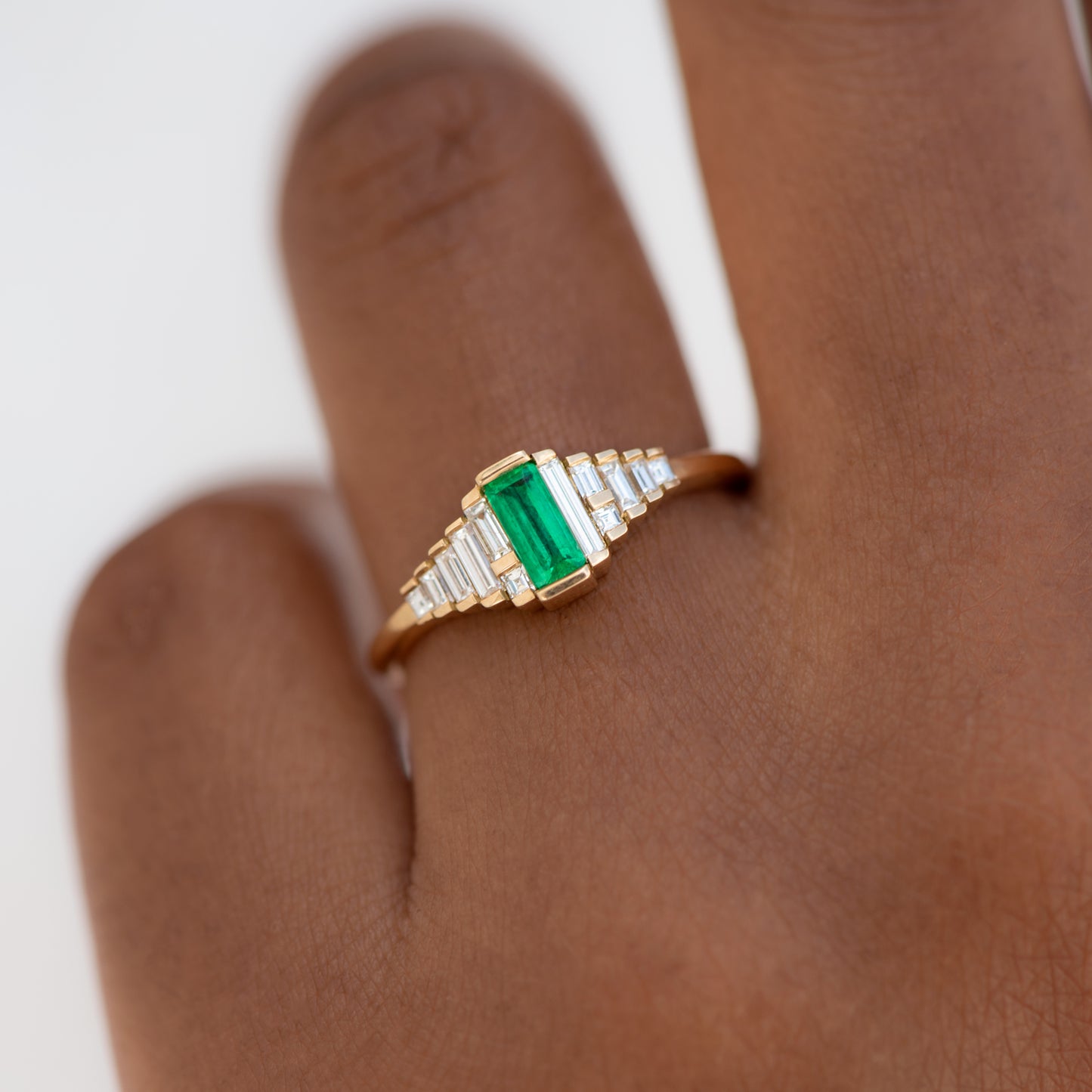 Emerald and Diamond Ring