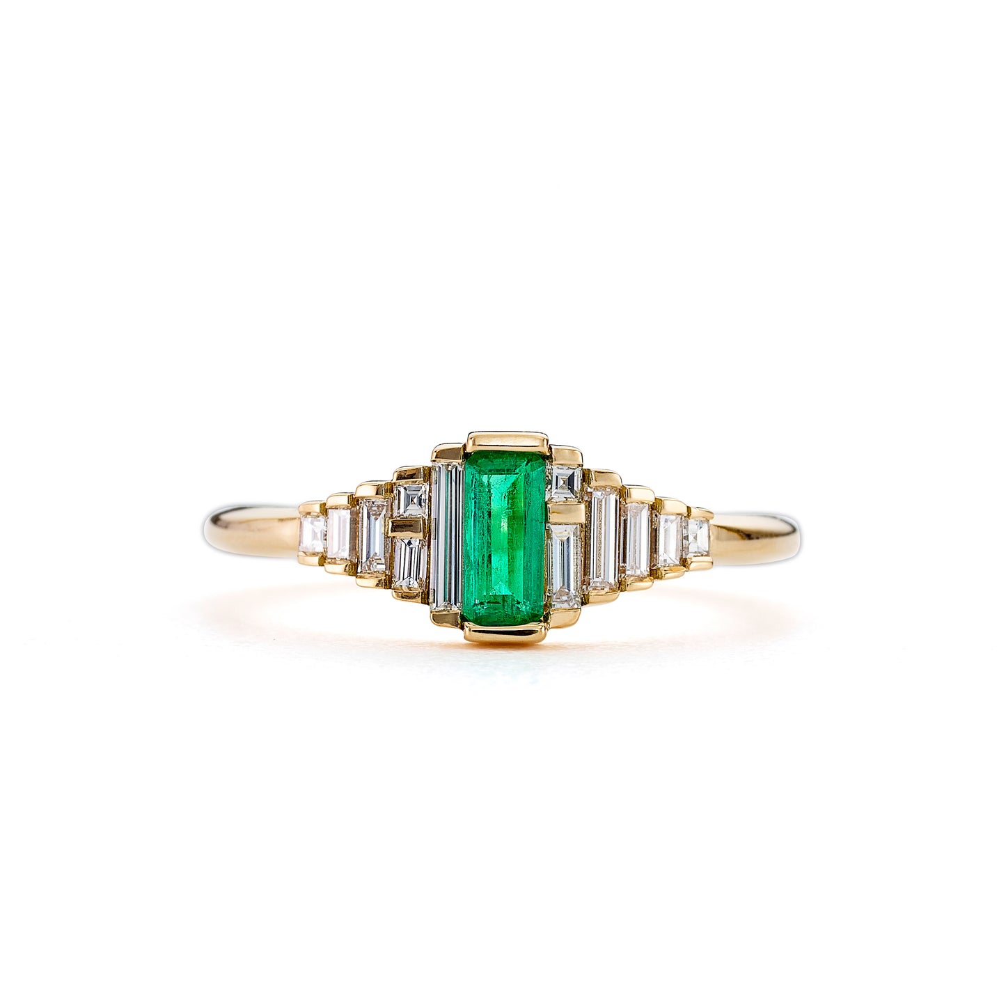 Emerald and Diamond Ring
