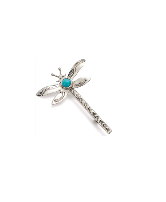 Silver Dragonfly Brooch