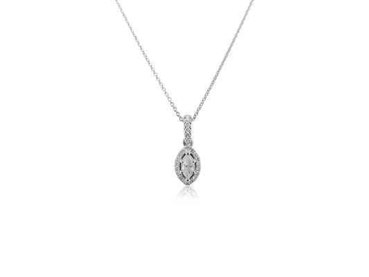 Diamond Marquise Pendant