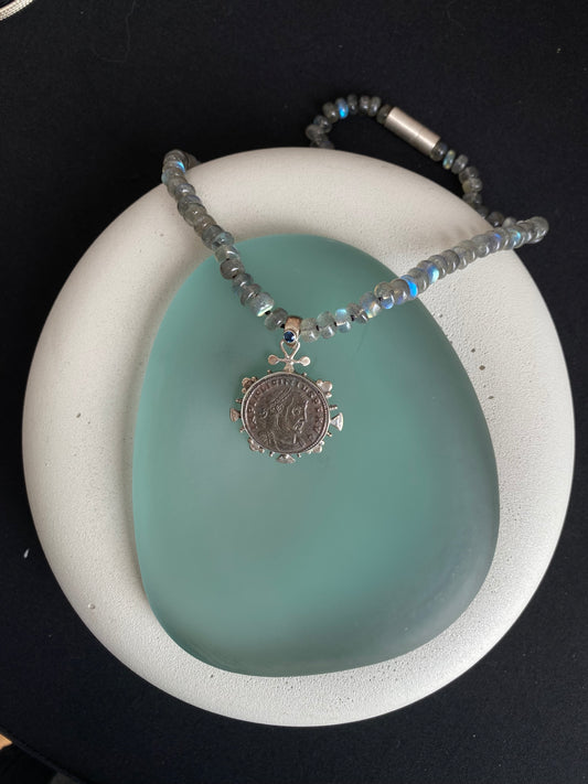 Licinius pendant and Labradorite necklace