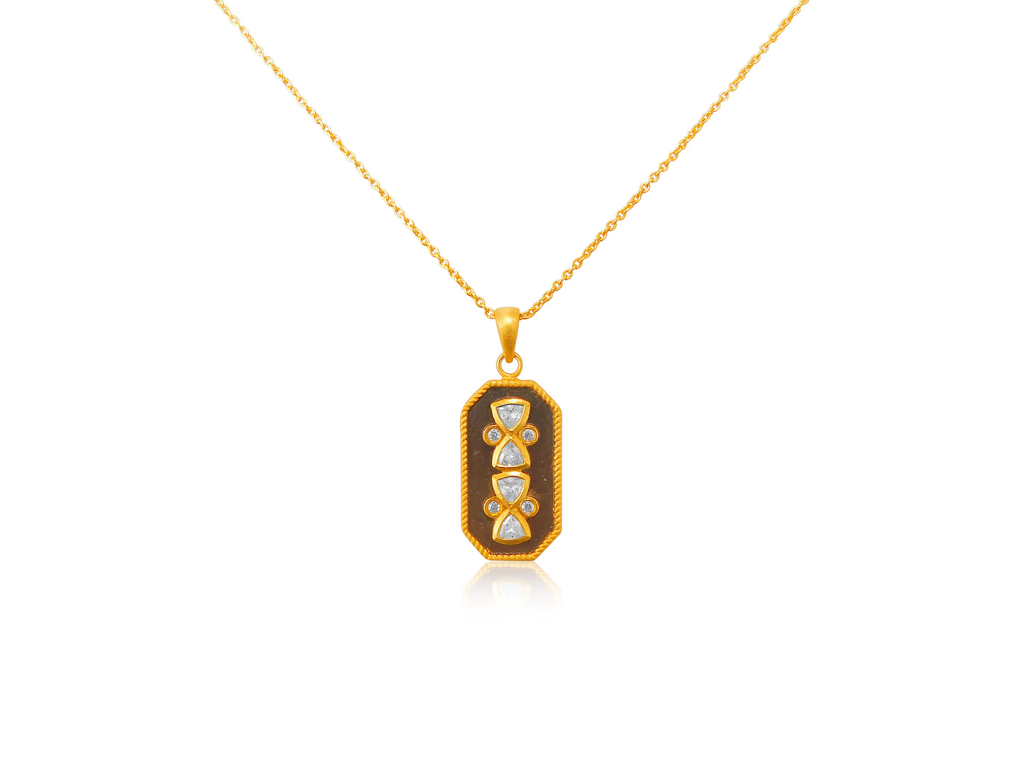 Egyptian Style Trillion Stone Pendant