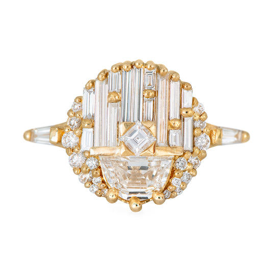 Half Moon Diamond Ring