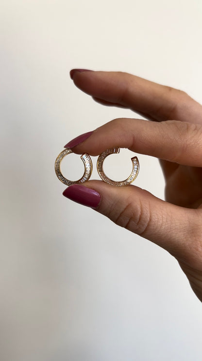 Spiral Diamond Earrings