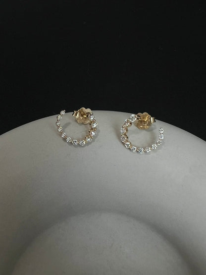 Diamond Front-Back Hoops