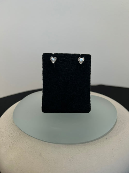 Diamond Heart Earrings