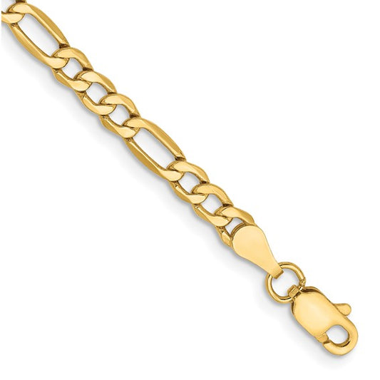 Figaro Link Gold Bracelet