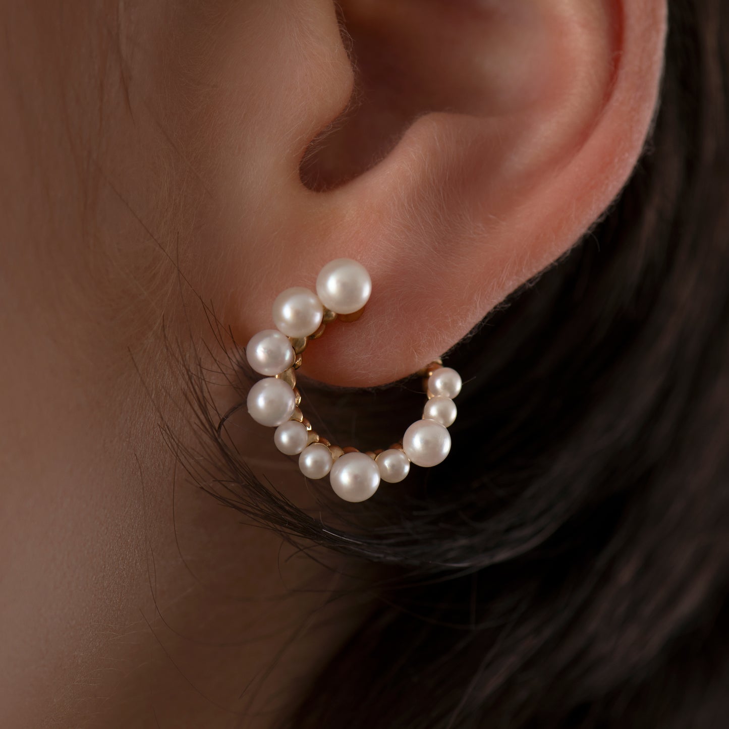 Freshwater Pearl Hoop Earrings