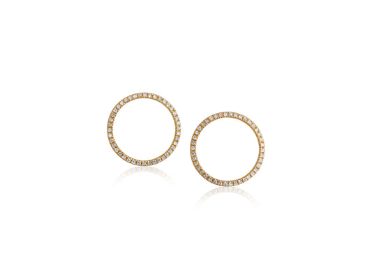 Front Diamond Hoops