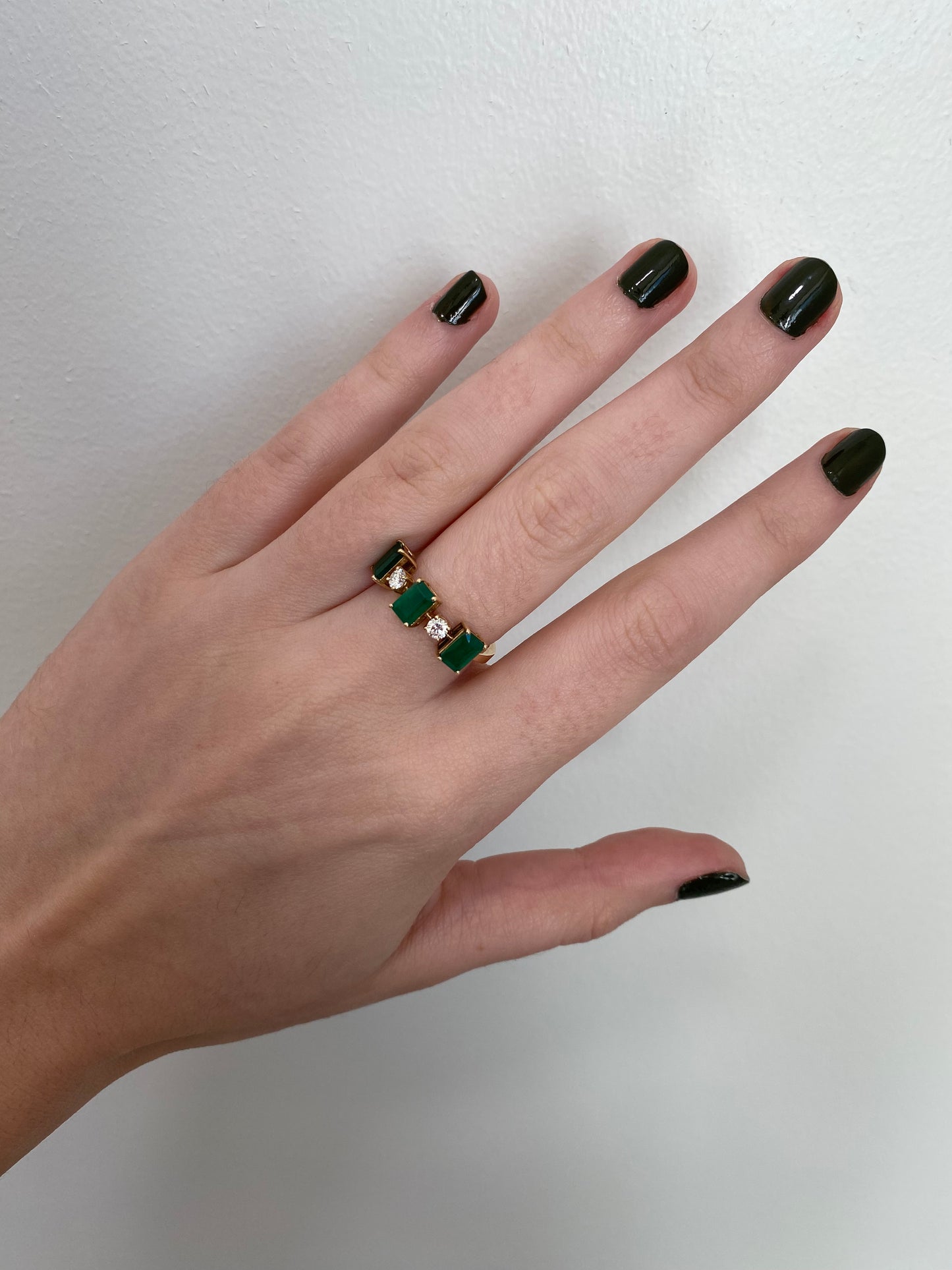 Emerald and Diamond Ring