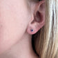 Amethyst and Diamond Stud Earrings