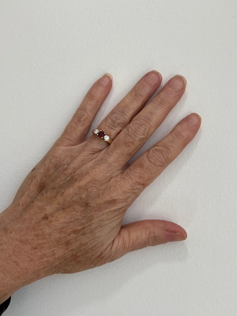 Ruby Diamond 40th Anniversary Ring