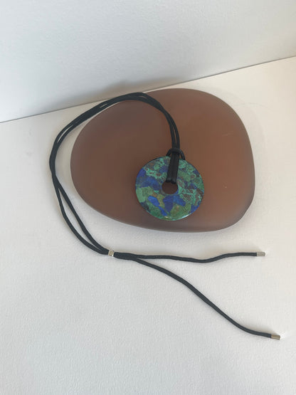 Azurite Lariat Necklace