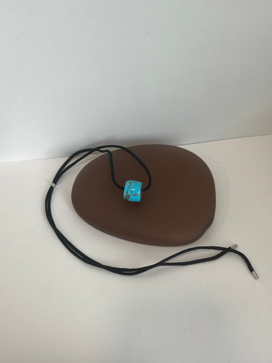 Large Turquoise Lariat Necklace