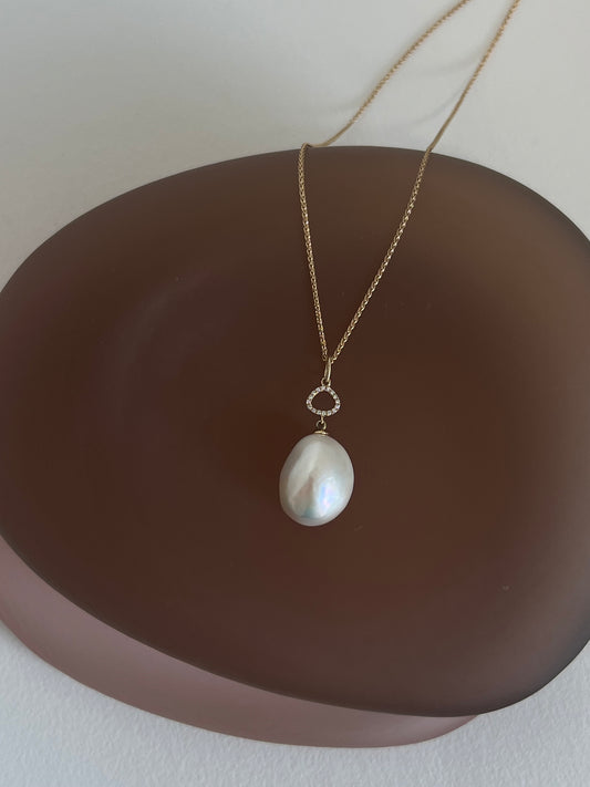Pearl and Diamond Pendant