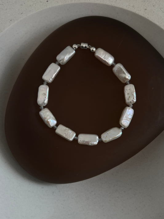 Pearl and Labradorite Bracelet