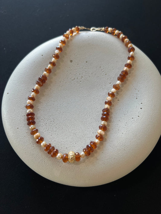 Pearl and Quartz Necklace