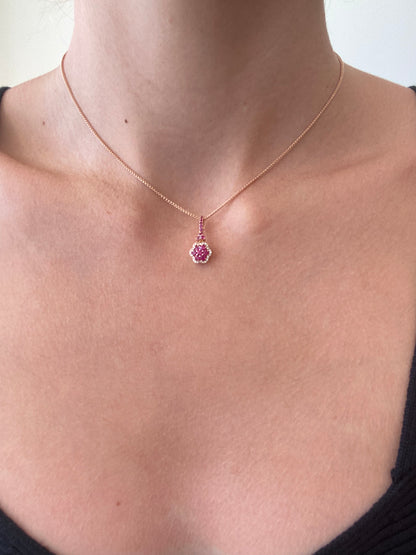 Ruby Rose Gold Pendant