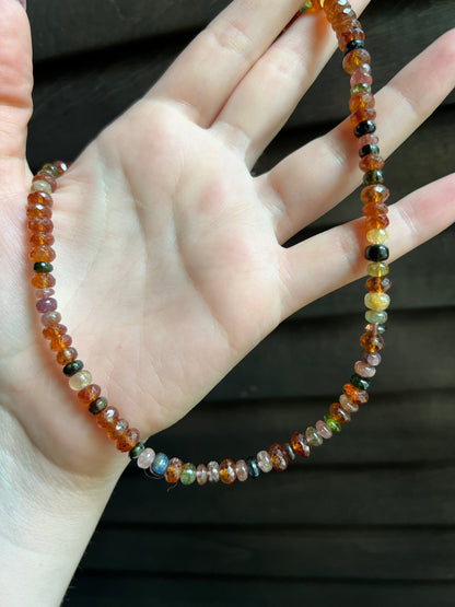 Quartz and Tourmaline Necklace