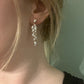 Shadow Diamond and Pearl Earrings