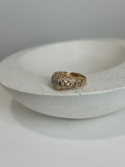 Diamond Basket Ring
