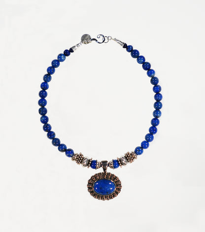 Lapis Lazuli with Vintage Lapis Pendant