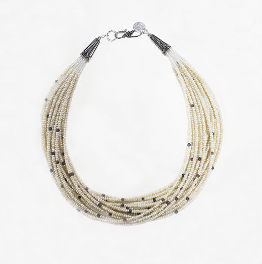 Japanese Freshwater Multi Strand Necklace