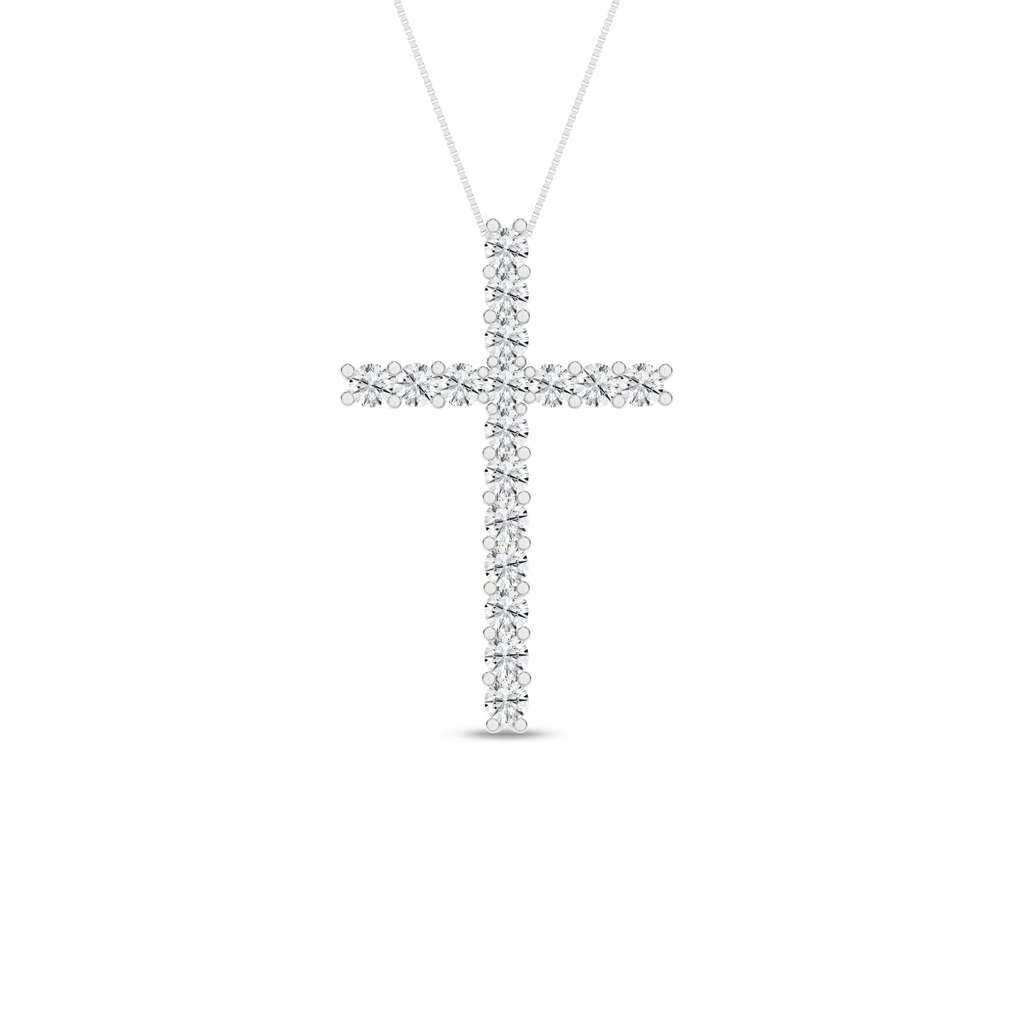 Lab Diamond Cross Pendant