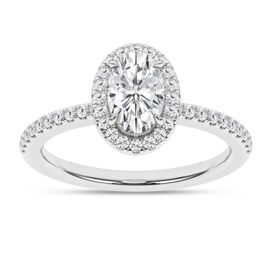 1 ct Oval Lab Diamond Engagement Ring