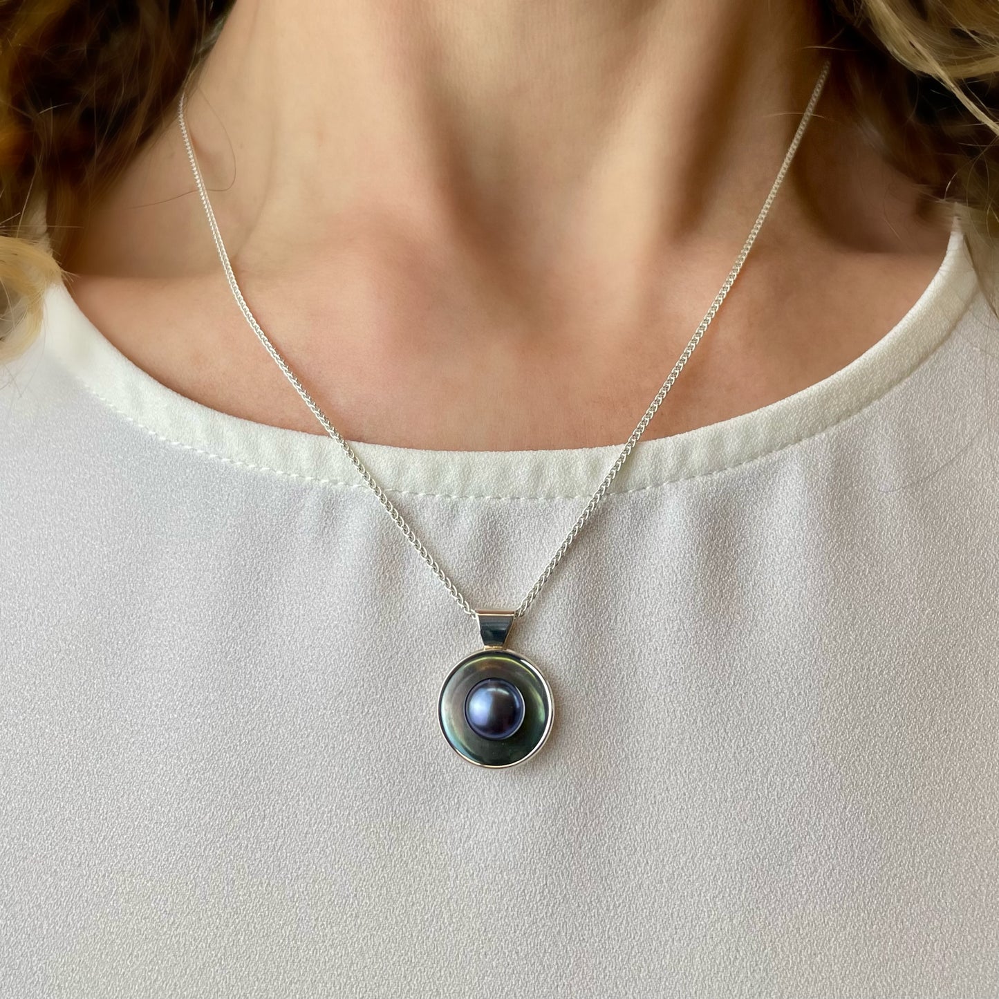 Sun Glow Pearl Pendant