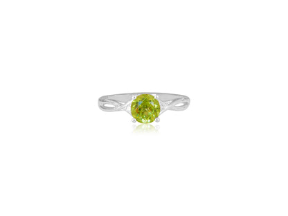 Peridot White Gold Ring