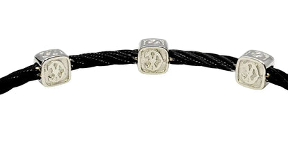 Charriol Diamond Stationary Stainless Steel Bracelet