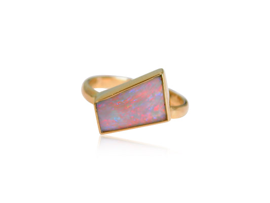 Opal Slant Ring