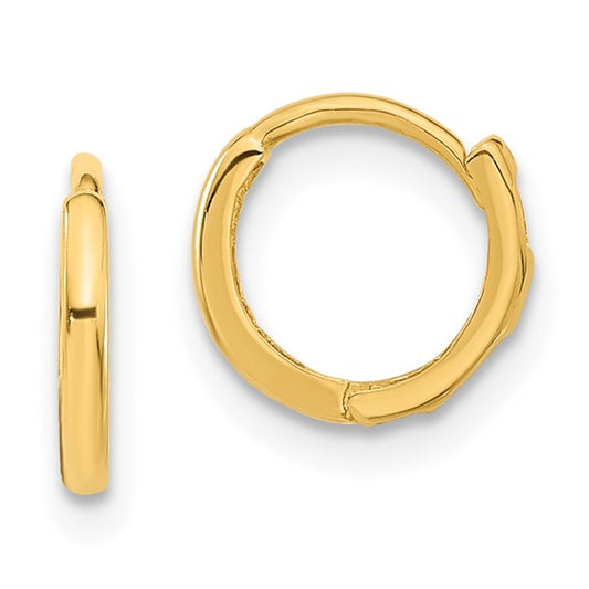 Petite Hinged Gold Hoops