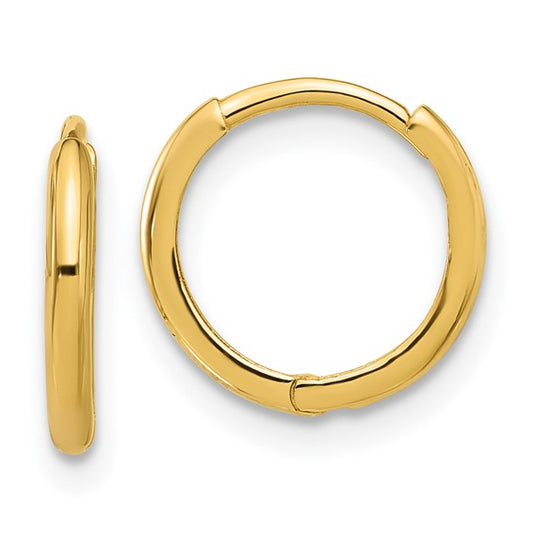 Gold Hinged Narrow Hoop