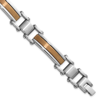 Steel Bracelet with Bronze Accent
