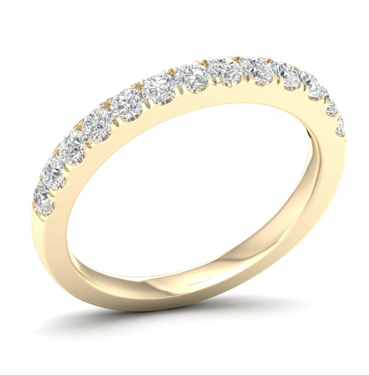 1/2 carat Lab Grown Diamond Band - Yellow Gold