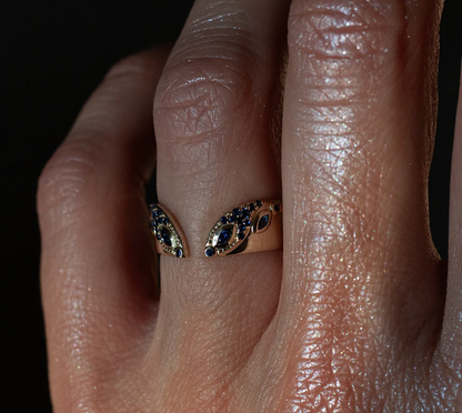 Edoria Ring in Blue Sapphire