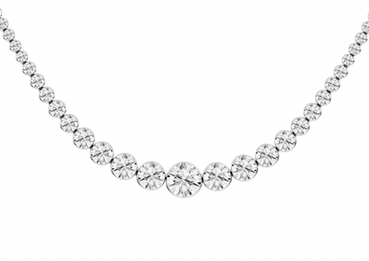 Seamless Graduated Diamond Riviera Necklace