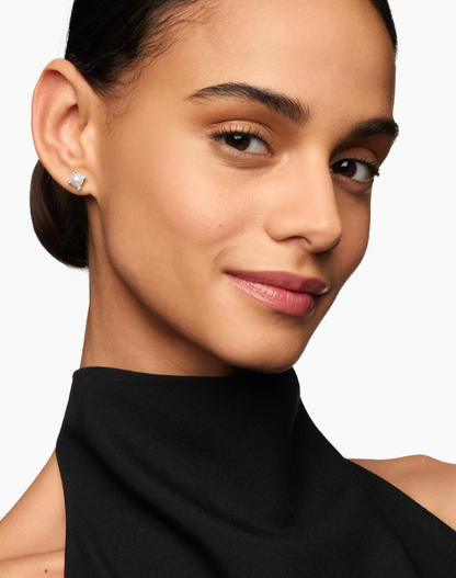 David Yurman Pearl Studs with Diamonds