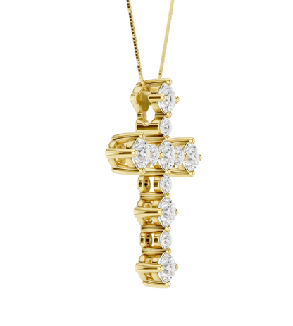 Cross Pendant - Lab Diamonds