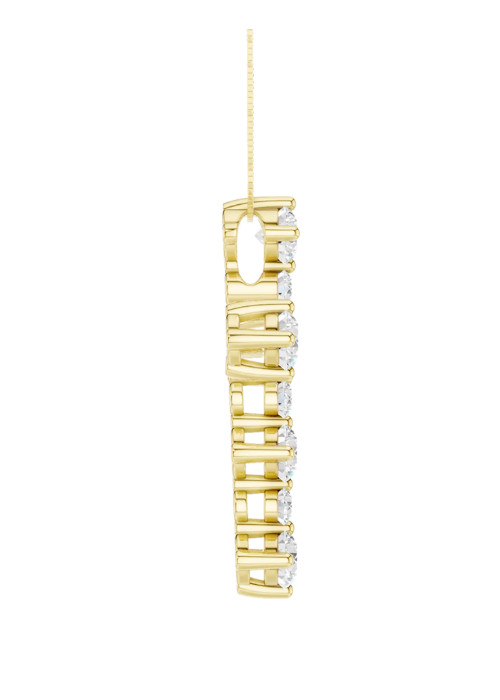 Cross Pendant - Lab Diamonds