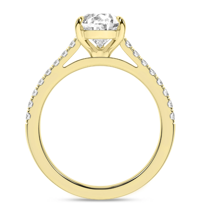 Classic Pear Lab Diamond Engagement Ring