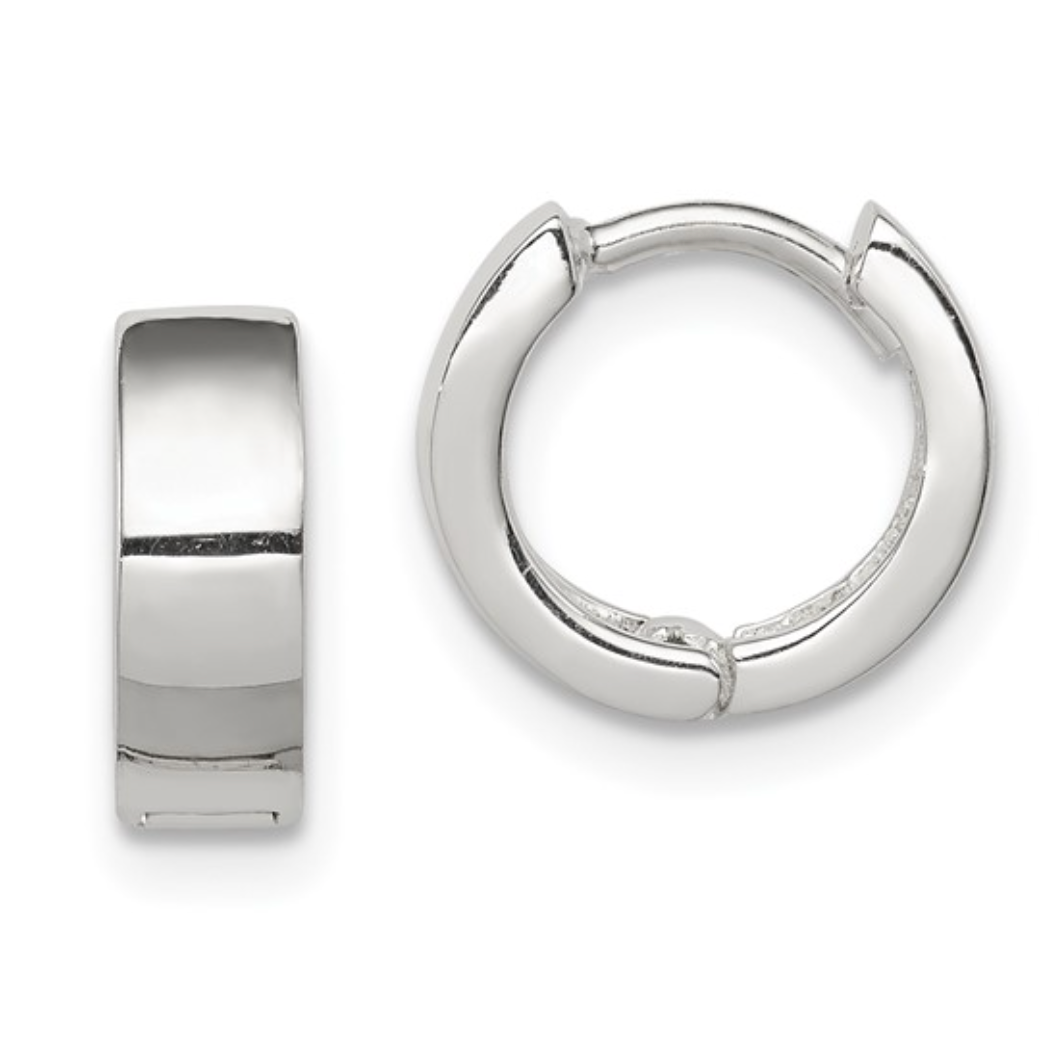 Sterling Silver Huggie Hoops