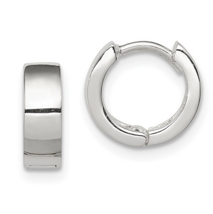 Sterling Silver Huggie Hoops