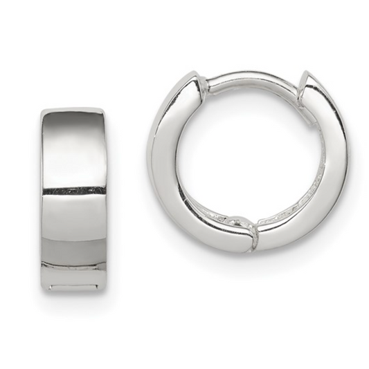 Sterling Silver Huggie Hoops